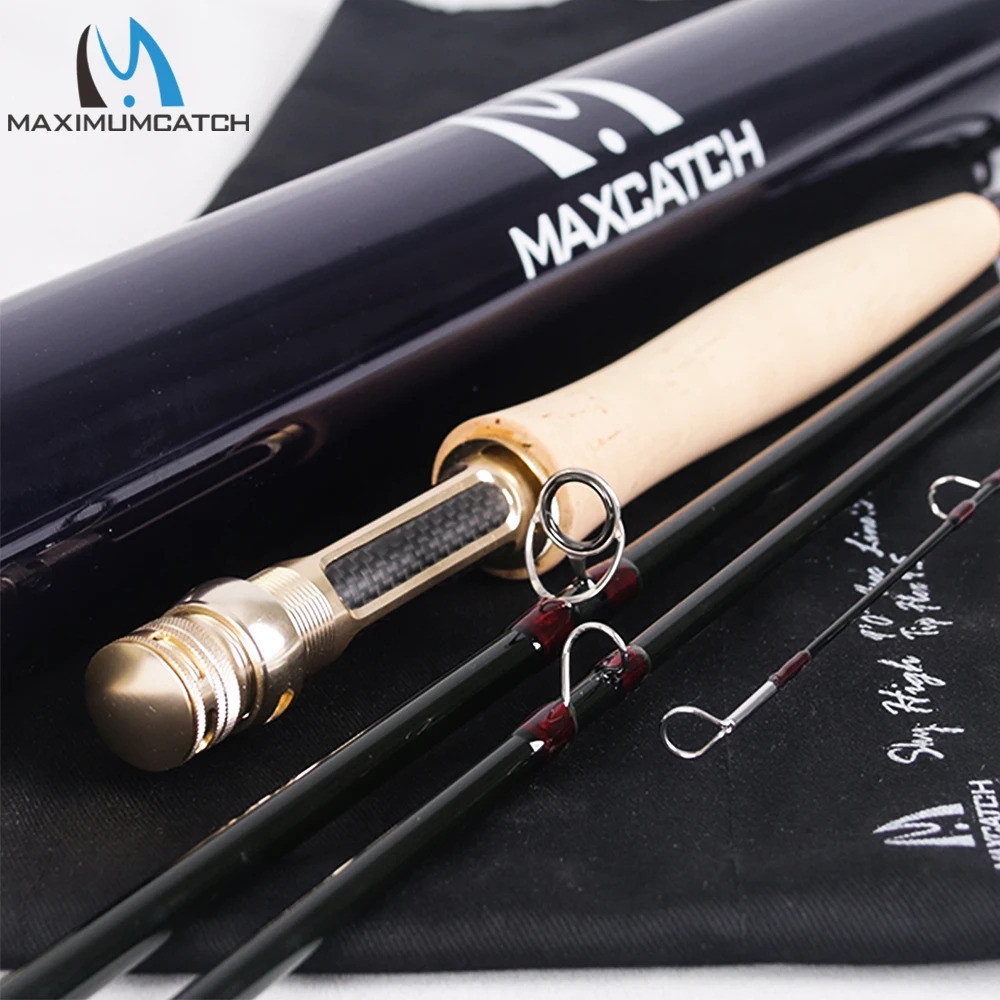 Maximumcatch Skyhigh Fly Rod คันเบ็ดคาร์บอน Toray สำหรับการตกปลาแบบ-fly fishing ขนาด 2-8wt และความยา