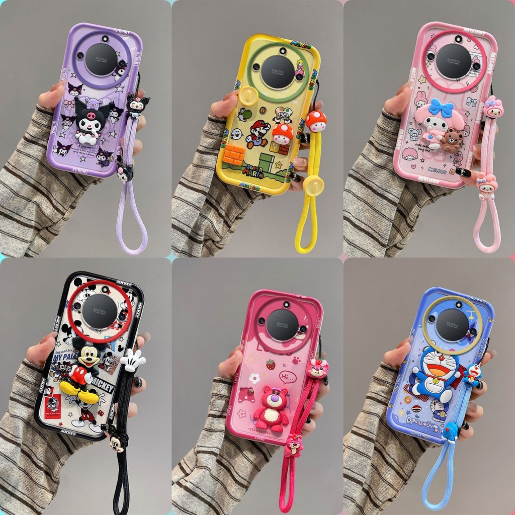 เคส Honor X9D X7D ตุ๊กตาสติ๊กเกอร์ตัวละครอนิเมะ เคสโทรศัพท์