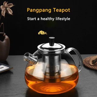 แก้วหม้อชา Infuser 800ML / 1500ML กาน้ําชาทนความร้อนแยกน้ํากาต้มน้ําด้านในจีน Kung Fu กรองชา Teaware