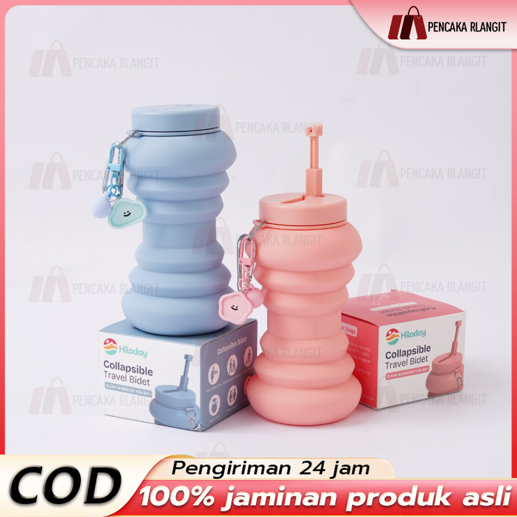 HILODAY แบบพกพาพับ Bidet Travel สเปรย์ซักผ้า/พับแบบพกพา Bidet ขวด Bidet ซักผ้าเครื่องมือ