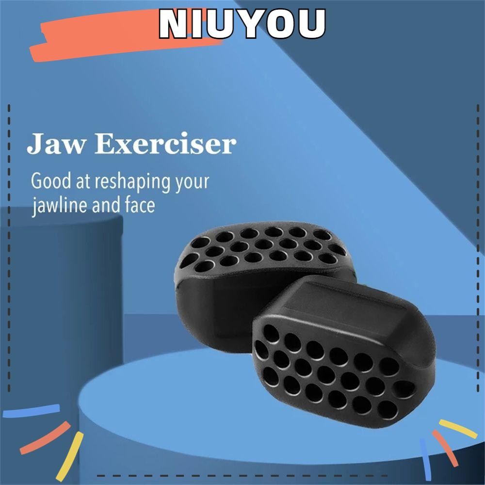 NIUYOU Jawzrsize Trainer เกรดอาหาร Silica คอ Face Toning Slimmin Face เครื่องมือ Jawliner กล้ามเนื้อ