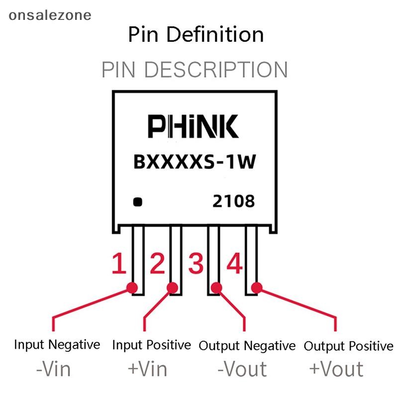 OZTH 2 ชิ้น/ล็อต B0505S-1W B0505S B0505 SIP-4 IC ใหม่แหล่งจ่ายไฟแยก 5V ถึง 5V Vary