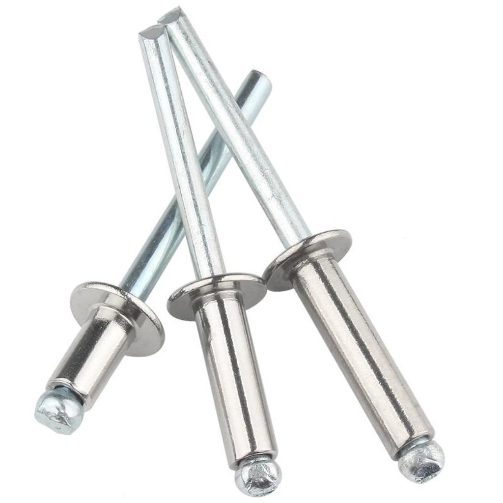 (-XCF)Countersunk Aluminium Pull Nails Silver/Black Pull Rivets Open Drawing Decorative Nails M2.4M2