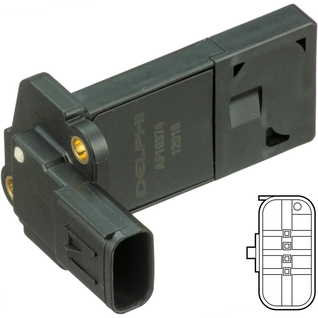 DELPHI Mass Air Flow Meter MAF สําหรับ FORD VOLVO C-Max II Van Focus Grand 1480570