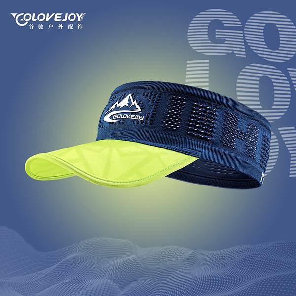 Running Visor Cap Men's Summer Breathable Sun Protection Quick-Drying Tennis Cap Outdoor Marathon Li