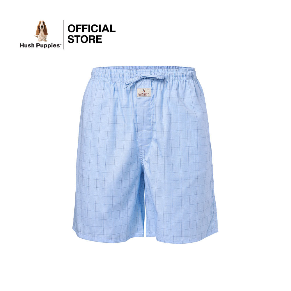 Hush puppies Underwear กางเกงขาสั้นผู้ชาย Sleepwear รุ่น HU H3W3035 Boxer - สีฟ้า