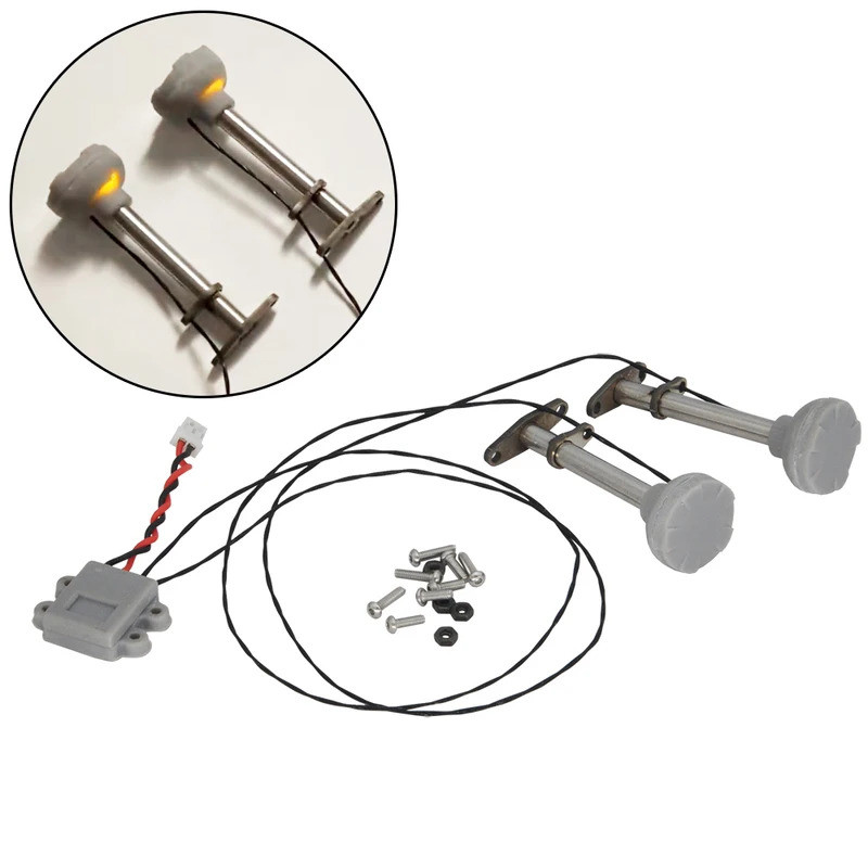 RC จําลอง GPS พร้อมไฟ LED หายใจสําหรับอัพเกรดไฮดรอลิก Bulldozer Excavator EC160E HUINA 1580 K336GC K