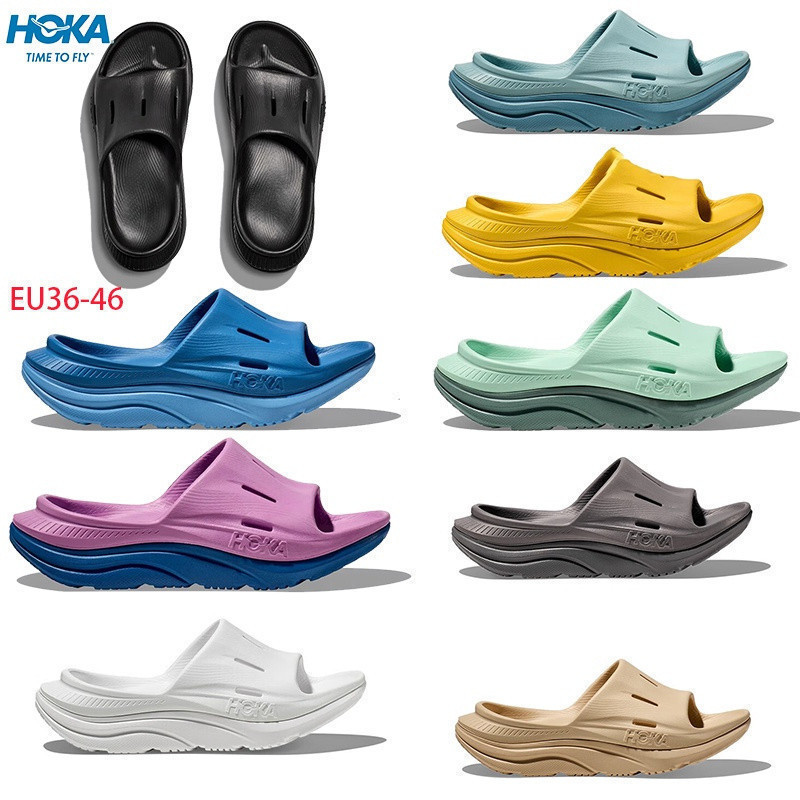 9Color HOKA ONEONE ORDA RECOVERY SLIDE 3New EVA Rubber รองเท้าแตะกันน้ํา,รองเท้าแตะกีฬาแฟชั่นสําหรับบุรุษและสตรี PNT4