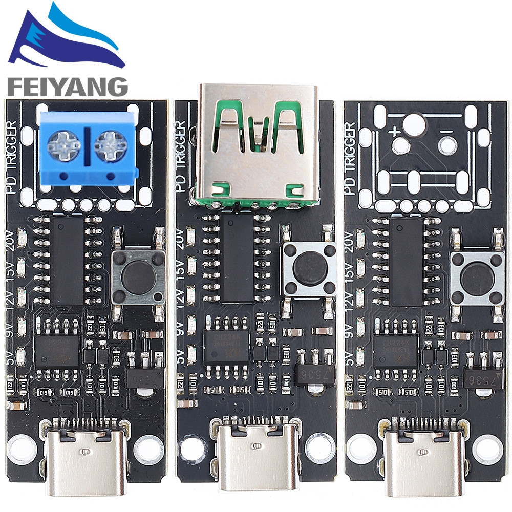 QC PD Fast Charging Trigger Board 100W 5A 5V 9V 12V 15V รูปที่ 2