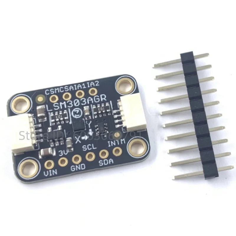 LSM303AGR โมดูล Accelerometer Magnetometer - STEMA QT Qwiic H