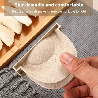 [ใหม่] เป็นมิตรกับสิ่งแวดล้อมฟางข้าวสาลีเกี๊ยว Mould คู่มือเครื่องมืออุปกรณ์ครัวสําหรับ DIY Dumpling Wrappers เหมาะสําหรับงานปาร์ตี้ทําอาหาร [TH]