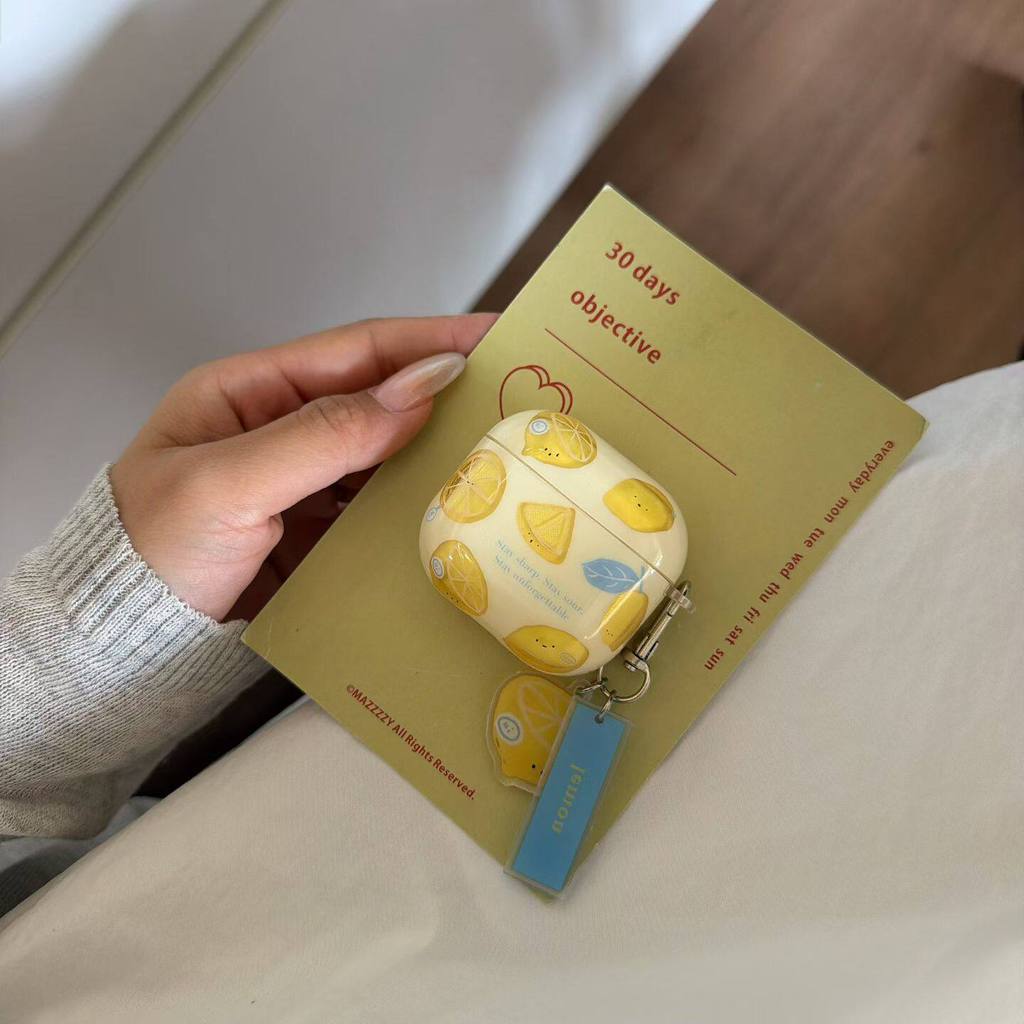 สีเหลืองมะนาวสีเขียว IMD เคสกันกระแทกสําหรับ AirPods 4 Pro 3 1 Y2K สไตล์น้ําหนักเบา