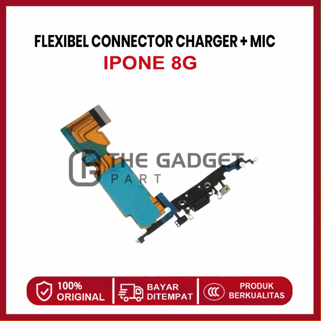 FLEXIBLE CONNECTOR CHARGER IPONE 8G + ไมค์