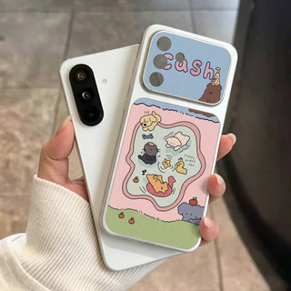 เคสซัมซุง For Samsung A57 A37 A27 A17 A07 A56 A55 A05S A52 A26 A54 5G S26 S25 S24 Ultra S23 FE เคสนิ่มลายหนังแกะ สีพื้น