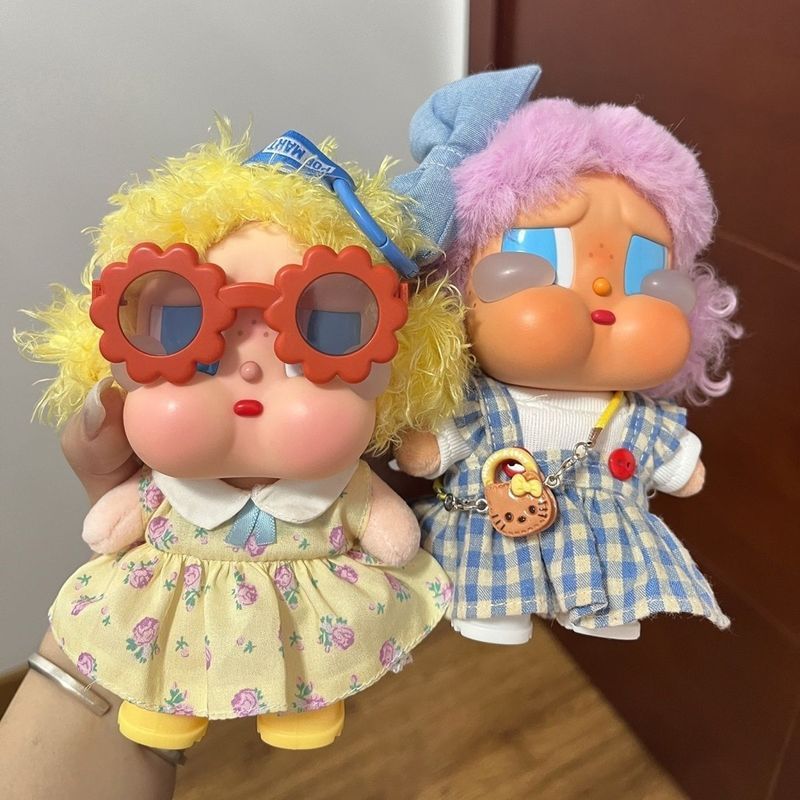 Cry哭娃裙子vacation系列日* 光沐浴度假碎花裙15cm搪胶娃衣Crying Baby Clothes Cry Vacation Series Vinyl Doll Baby Clothes 