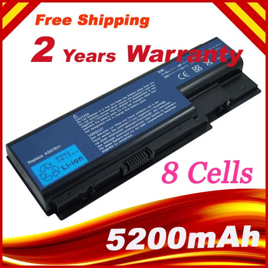 14.8V 8 เซลล์ AS07B32 แบตเตอรี่สําหรับ Acer Aspire 5920 5920G 5930 5930G 5935 AS07B31 AS07B32 AS07B7