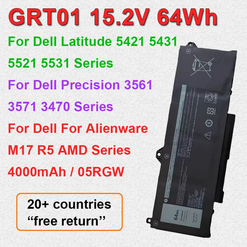 สําหรับ Dell Latitude 5421 5431 5521 5531 Precision 3561 3571 3470 สําหรับ Alienware M17 R5 AMD Seri