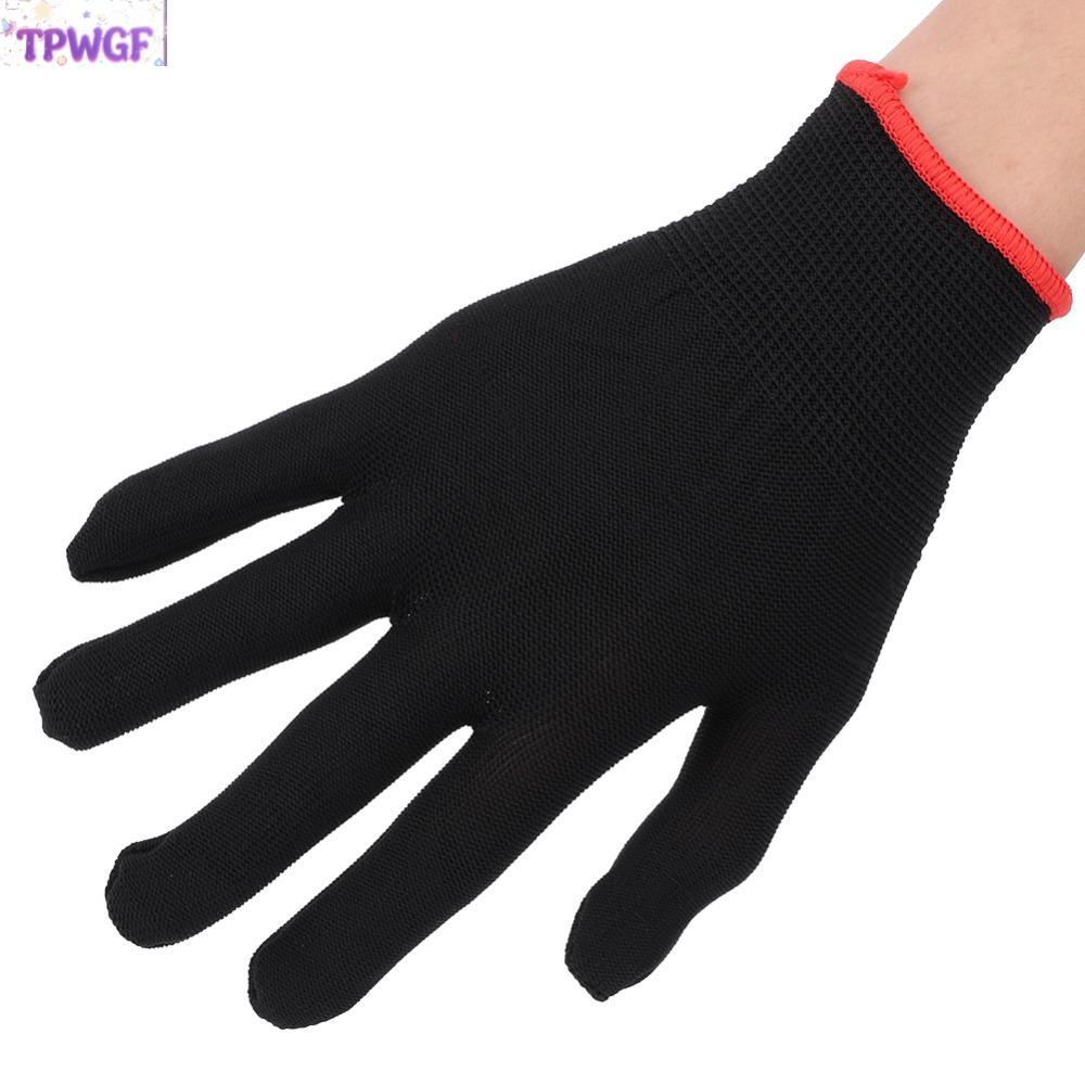 TPWGF 8PCS กีตาร์ถุงมือ,สีดํา S/M/L กีตาร์ปลายนิ้ว Protector, Professional วัสดุไนลอนเครื่องดนตรีอุปกรณ์เสริมเล่นเครื่องดนตรี