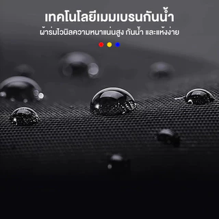 ร่มออโต้ก้านยาว ร่มมีเคสกันUV ร่มกันฝนด้ามยาว 50 นิ้ว ขนาดใหญ่สองชั้น ไม่ขึ้นสนิม สำหรับ 2-3คน