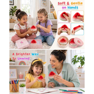 แตงโม Squishy ของเล่นผลไม้ฤดูร้อนช้า Rise นุ่มความเครียดบรรเทา Sensory Fidget กล่องตาบอดของขวัญ