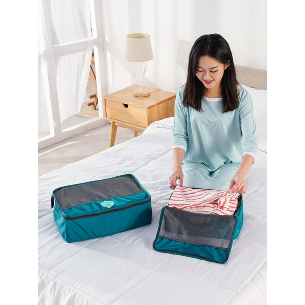 M square Travel Storage Bag Clothing Clothes ชุดชั้นใน Packing Tidy-up Bag Packing Bag Travel Portab