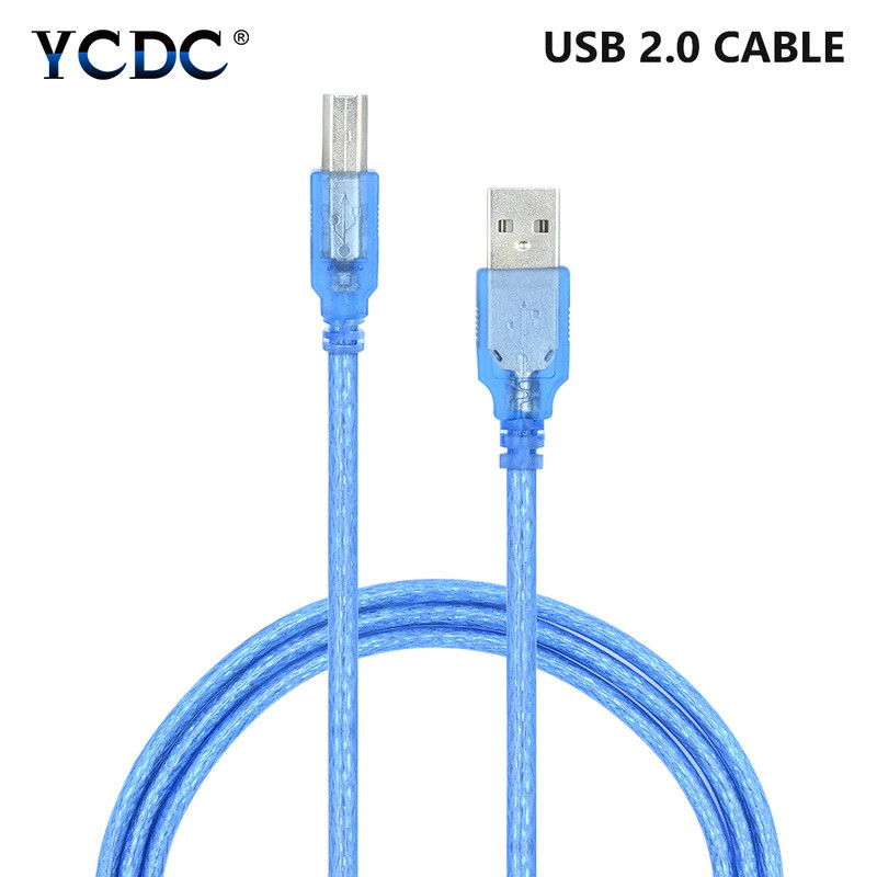 1m 1.8m 3m 5m USB 2.0 พิมพ์สําหรับ Canon Pixma MX922 MX522 MX452 Epson XP-310 XP-410 Brother HL 2270