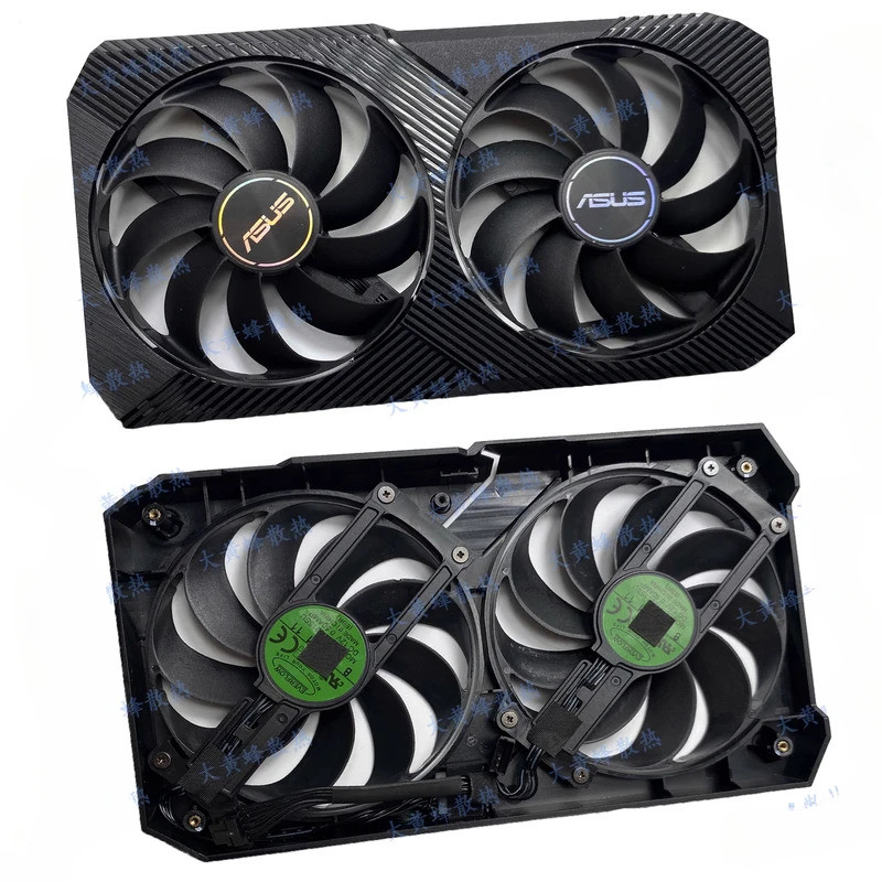 สําหรับพัดลมการ์ดกราฟิก ASUS RTX3060Ti 3050 DUAL MINI ใหม่พร้อมชุดที่อยู่อาศัย
