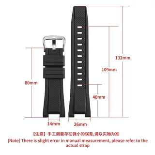 สายนาฬิกาซิลิโคนทดแทนสําหรับ GSHOCK GST W300 400G B100 สายสปอร์ตแบบนุ่มสีสันสดใส