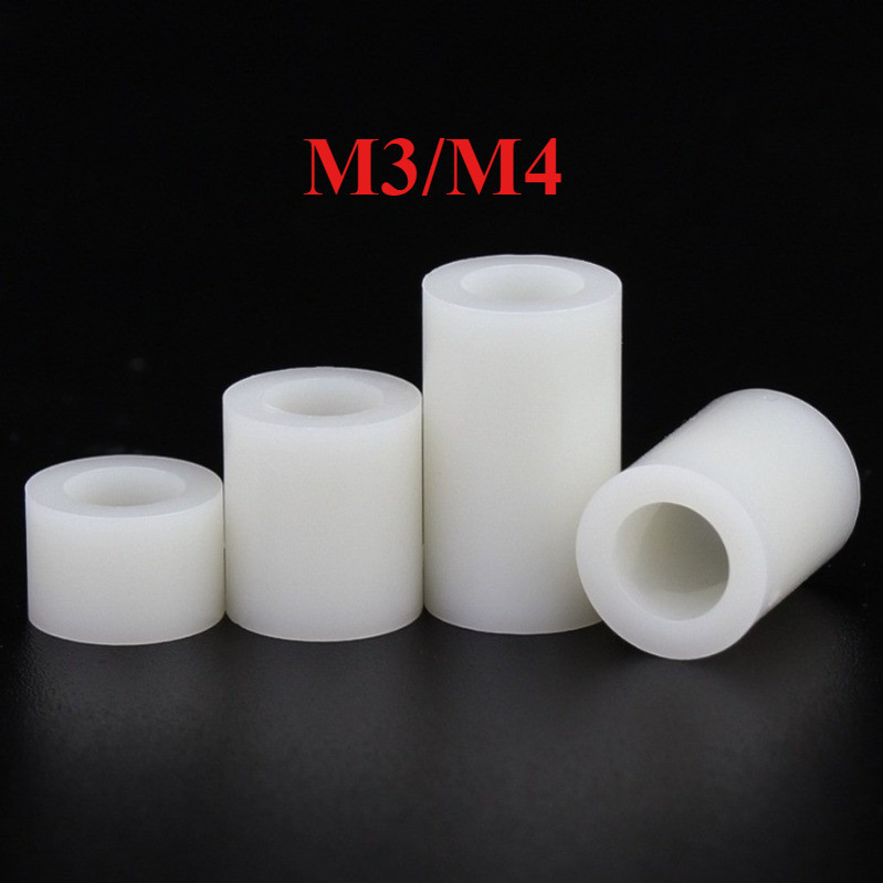 คอลัมน์แยก ABS สีขาว, คอลัมน์แยกฉนวน, คอลัมน์แผ่นพลาสติก 3mm4mm ผ่านปลอกไนลอน [LBLLS]