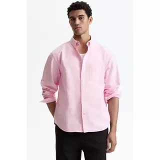 H&M(เอชแอนด์เอ็ม) เสื้อเชิ้ต Oxford แบบ Regular Fit ผู้ชาย 1257417_10
