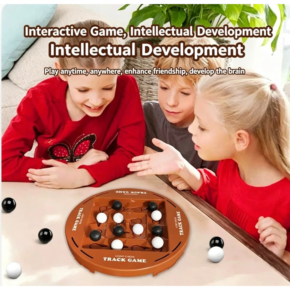 Track Logic Chess Logic Chess Board Game Toy Set Two-player Battle Track Logic Chess Kids Brain Trai
