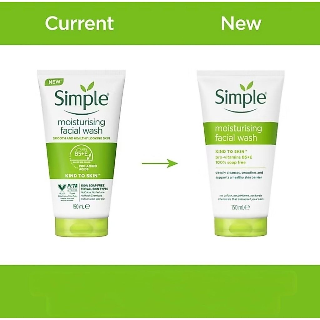 Simpleซิมเพิล รีเฟรชชิ่ง เฟเชียล วอช เจล 150 มล.(G)พร้อมส่ง