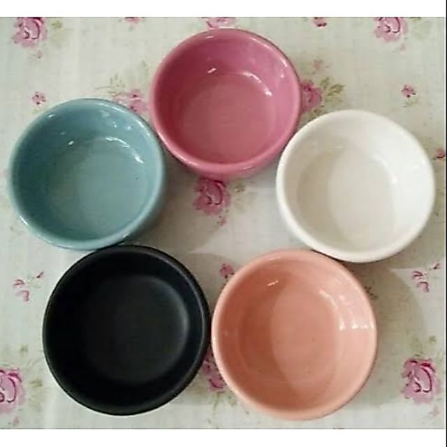 ถ้วยเซรามิค ใช้ใส่อาหารให้สัตว์ขนาดเล็ก เช่น หนูแฮมเตอร์ ชูก้าไรเดอร์