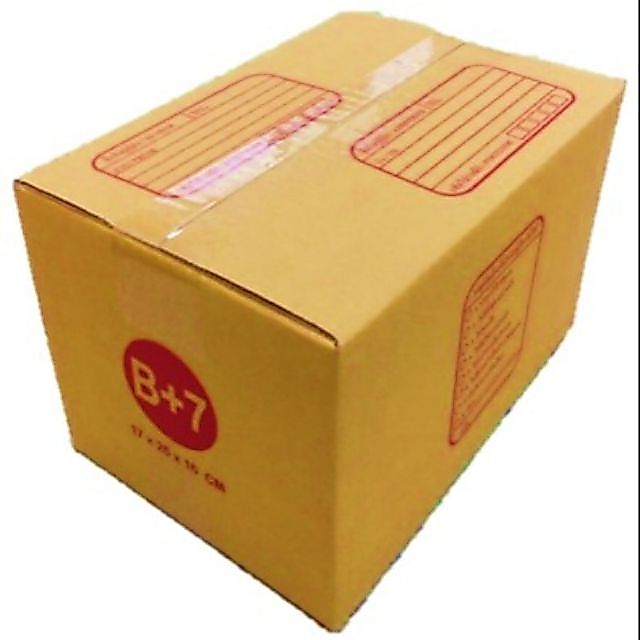 กล่องไปรษณีย์ B+7 กล่องพัสดุ กล่องฝาชน (แพ็ค10ใบ)