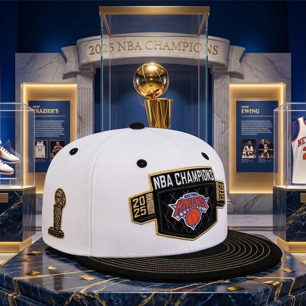 Knicks 2026 NBA Finals Champions Locker Room Snapback หมวกปรับได้ ZEIT