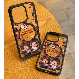 Monchhichi -เคสแม่เหล็กกันกระแทก iPhone17/16/15/14/13/12/11 Pro Max Plus Samsung A06/A16/A15 5G/S24 Ultra/S25 H59