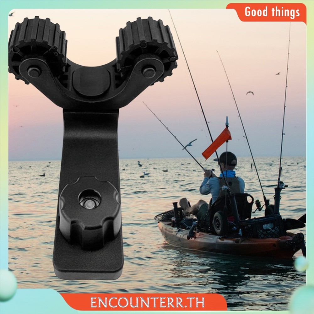 [encounter.th] Black Fishing Oar Holder Kayak Paddle Rack Fishing Pole Holder for Fishing Kayak