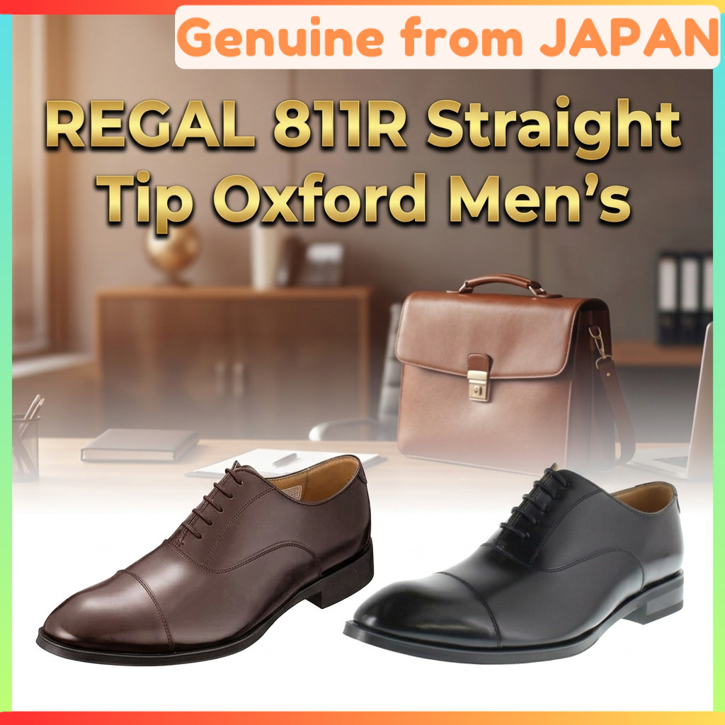 REGAL 811R Straight Tip Oxford Men's Business Shoes Genuine Leather Made in Japan