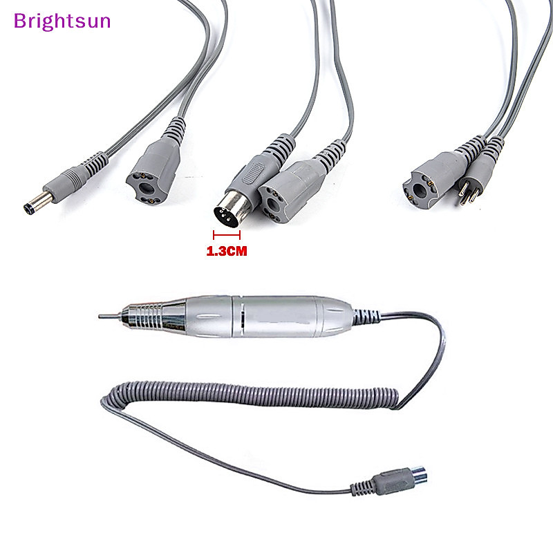 Brightsun 30000RPM สายเคเบิลพาวเวอร์สว่านไฟฟ้า แข็งแรง อุปกรณ์เสริม สําหรับตกแต่งเล็บ