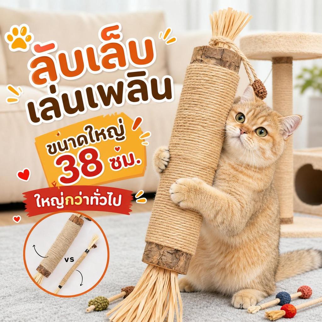 【PetZap】พร้อมส่ง COD ไม้มาทาทาบิแมว ของเล่นขัดฟันแมว กัญชาแมว ช่วยผ่อนคลาย เล่นเอง CW-009