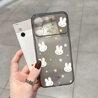 เคสมือถือดีไซน์มินิมอล ลายการ์ตูนสุดฮิต กันรอย กันตก สำหรับ iPhone 17 16 15 14 13 12 11 Series