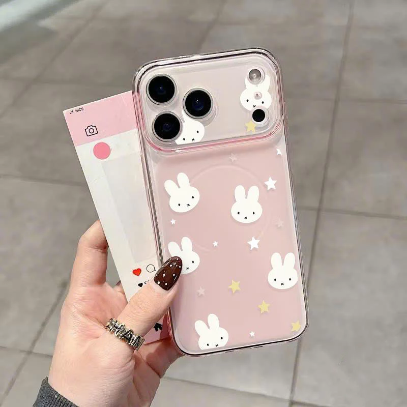 เคสมือถือดีไซน์มินิมอล ลายการ์ตูนสุดฮิต กันรอย กันตก สำหรับ iPhone 17 16 15 14 13 12 11 Series