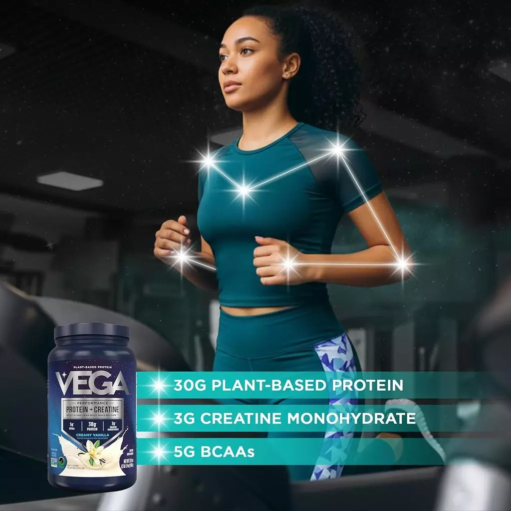 Vega Protein + Creatine ผงโปรตีนพืชผสมครีเอทีน รสวานิลลา 20 เสิร์ฟ thumbnail 5