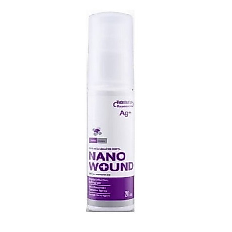 Nano Wound Spray นาโนวูนด์ สเปรย์ สำหรับรักษาบาดแผล โรคผิวหนัง พ่นผิวหนัง รักษาช่องปาก ขนาด20ml.*โปรดอ่าน