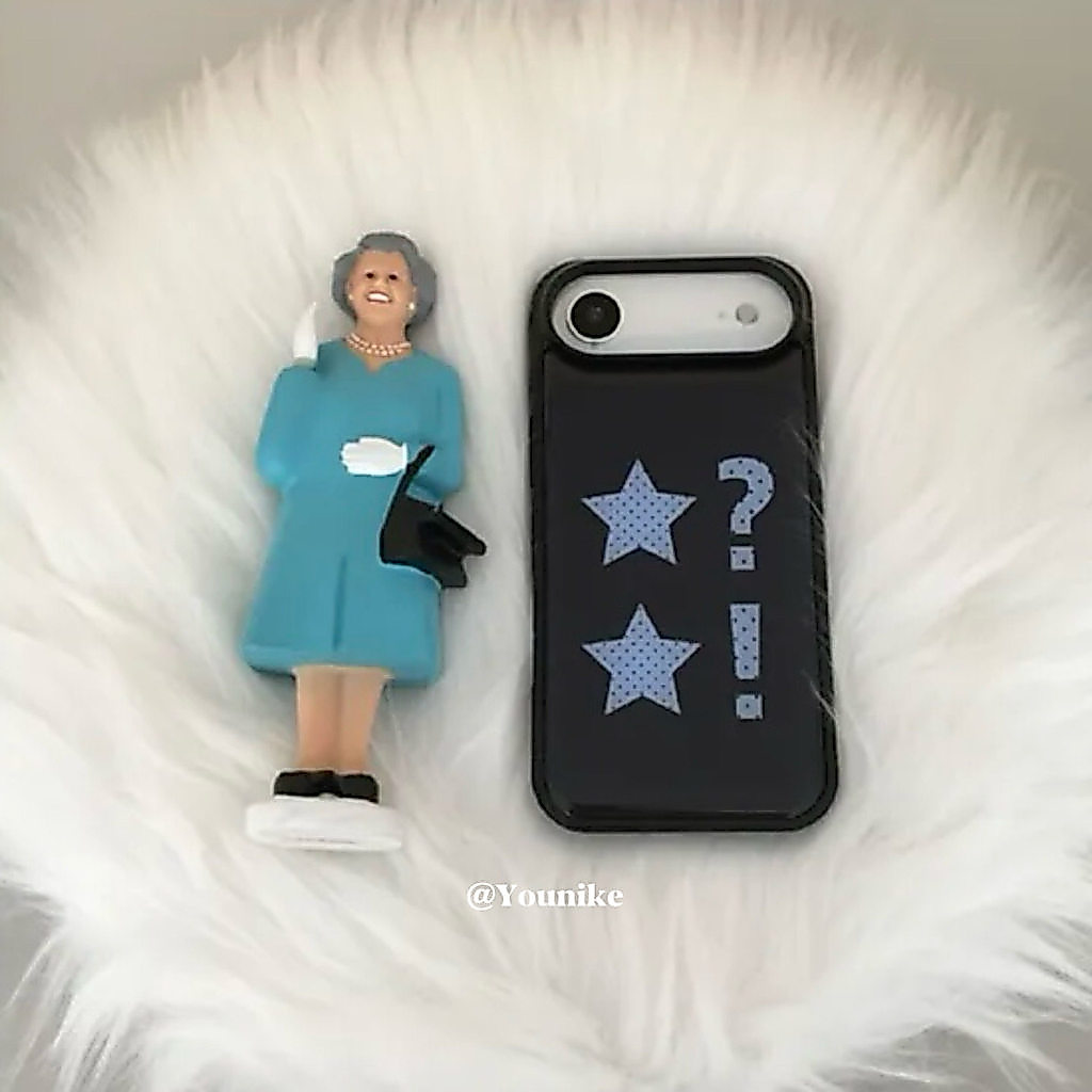 เกาหลี Girly Light Asian Sweet Cool Star Element Anti-Slip เหมาะสําหรับ iphone17pro/17promax เคสป้องกัน Apple 16 เคสโทรศัพท์ 16promax เคสป้องกัน 15/13/14 กรณี 11/12