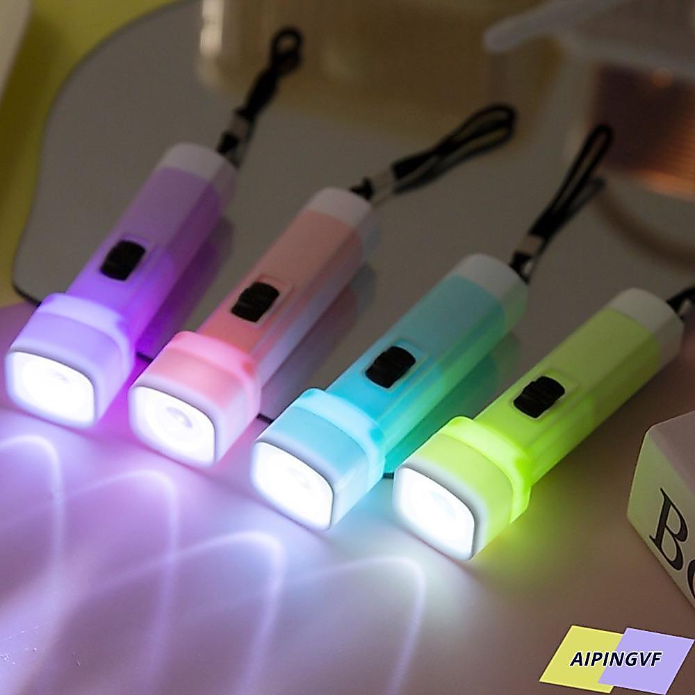 AIPINGVF ไฟฉาย LED ขนาดเล็ก 5/10 ชิ้น พวงกุญแจ แสงสว่างสูง สำหรับพกพา