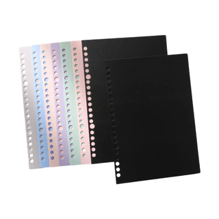 ปกสมุดพลาสติก A4 A5 B5 แบบเจาะรู ใส่แฟ้ม ห่วง Binder ปกใส/สีพาสเทล กันน้ำ ทนทาน พร้อมส่งจากไทย