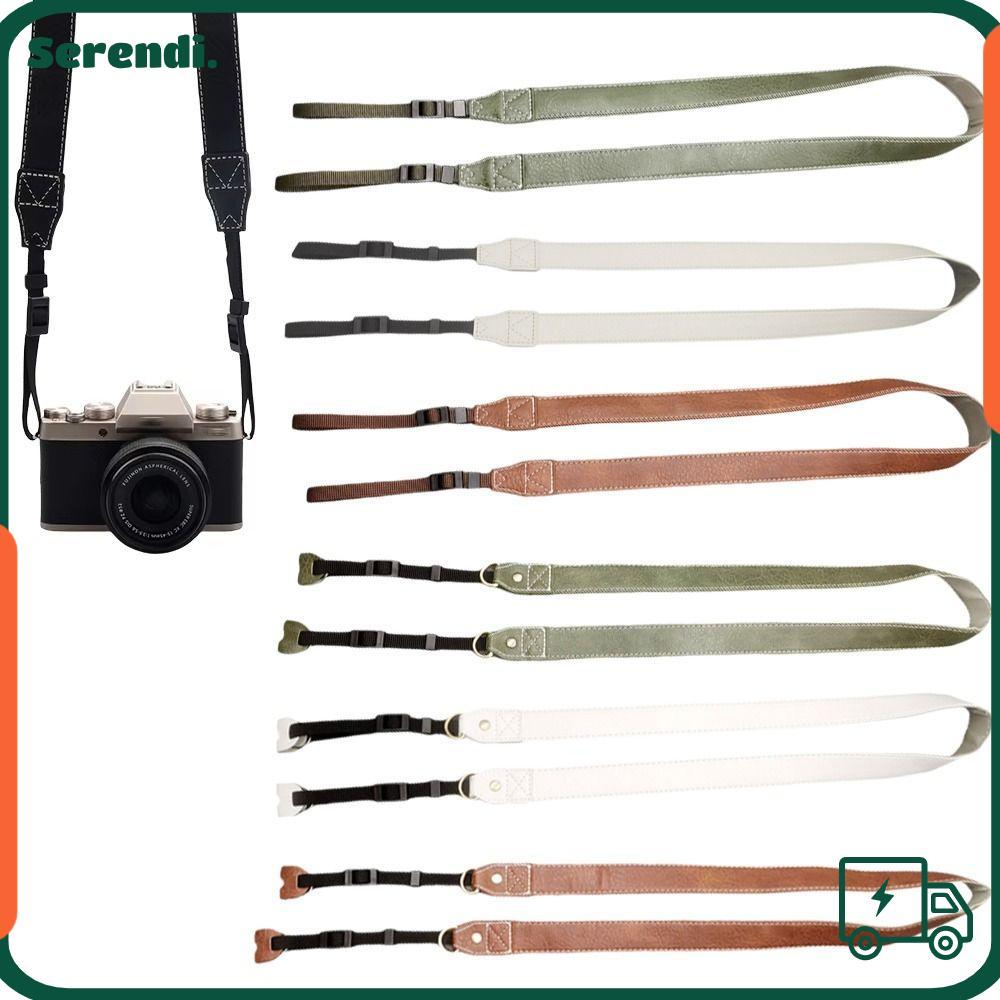 SERENDI Micro Single Strap, Retro Adjustable Camera Shoulder Strap, Universal PU Leather SLR Cameras