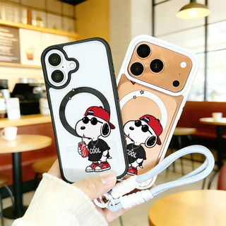 เคสไอโฟน เคส iphone ✨ Snoopy สนูปี้ เคสแม่เหล็ก ผิวด้าน กันกระแทก iPhone 11 12 13 14 15 16 17 HHMSCX24