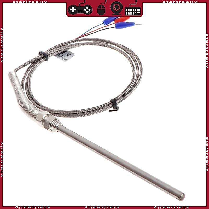 ST Professional 5mmx100mm Pt100 Thermocouple M8 เกลียวสกรูความยาว 1 เมตร-probe